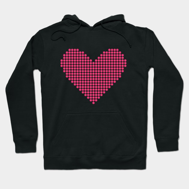 pink heart Hoodie by NewMerch